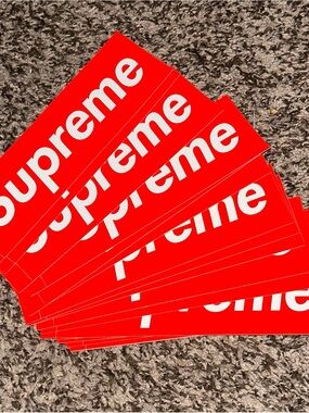 15 SUPREME STICKERS